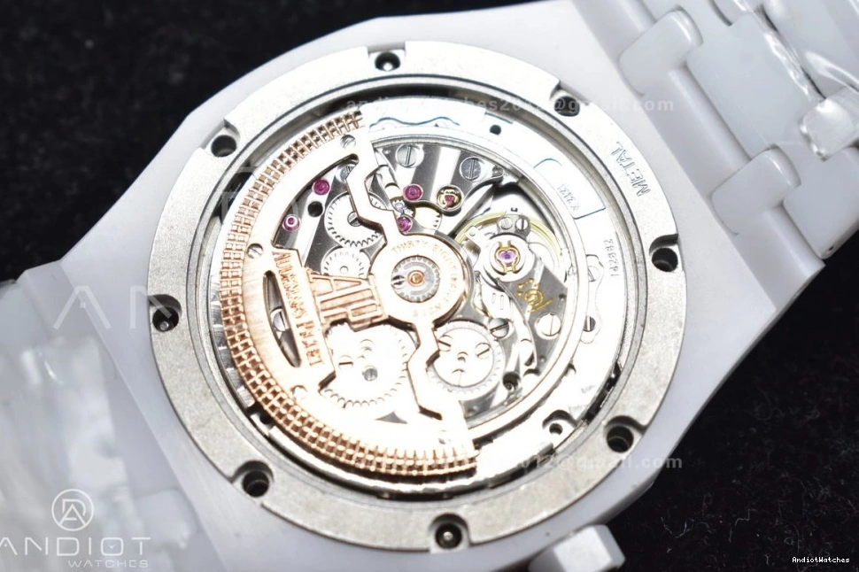 A Bracelet Oak 1052 26579cb Royal APSF Best on Ceramic White SmoothTexture Edition Ceramic Calendar Perpetual 0929